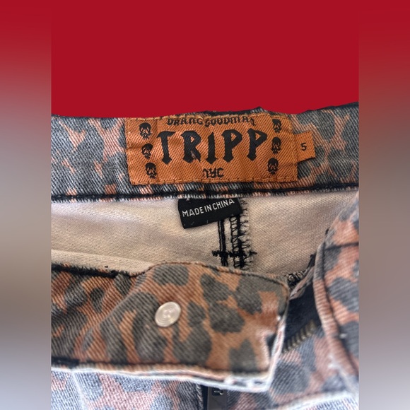 Drang Goodman TRIPP NYC Faded Cheetah Shorts Size: Small Women’s - Picture 3 of 3